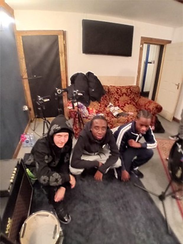 A group of participants together in the RPND studio space